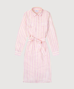 Striped Linen Shirt Dress