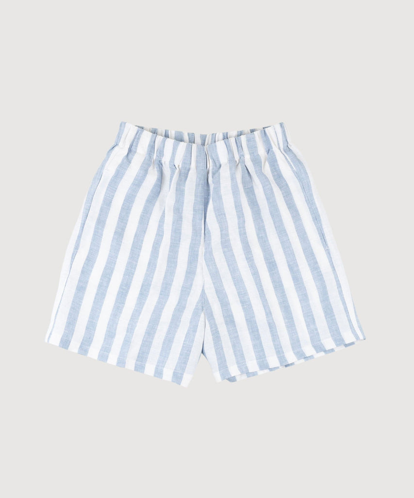 Striped Linen Weekend Shorts