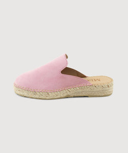 Suede Espadrille Mules