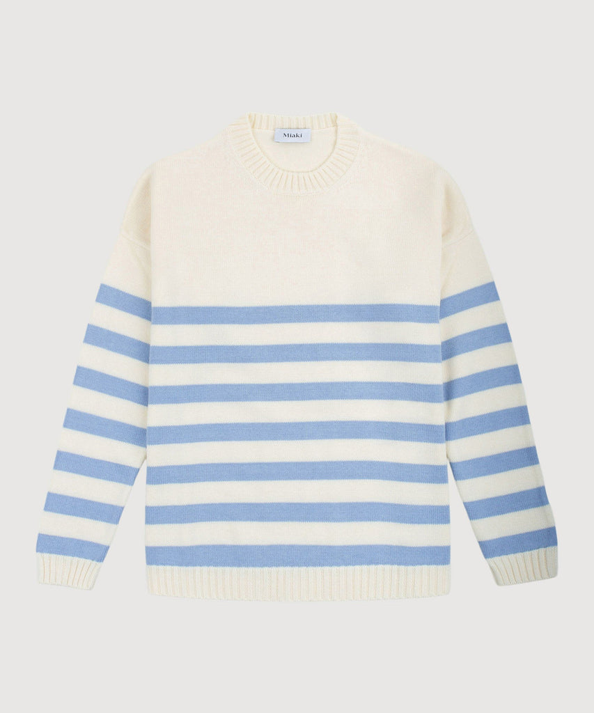 Striped Oversized Cotton Sweater