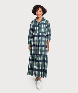 Entspanntes langes Hemdblusenkleid