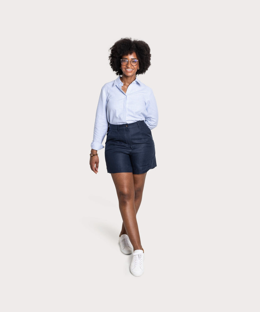 Relaxed Cotton Stripe Shirt
