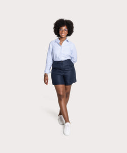 Relaxed Cotton Stripe Shirt
