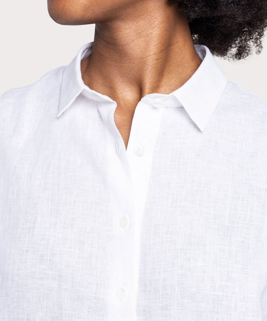 Sleeveless Linen Shirt