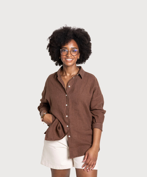 Oversized Linen Shirt