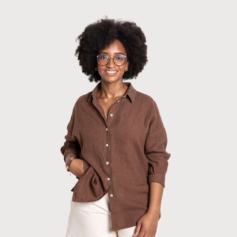 Oversized Linen Shirt