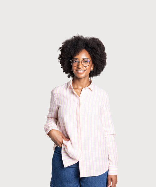 Striped Relaxed Linen Shirt