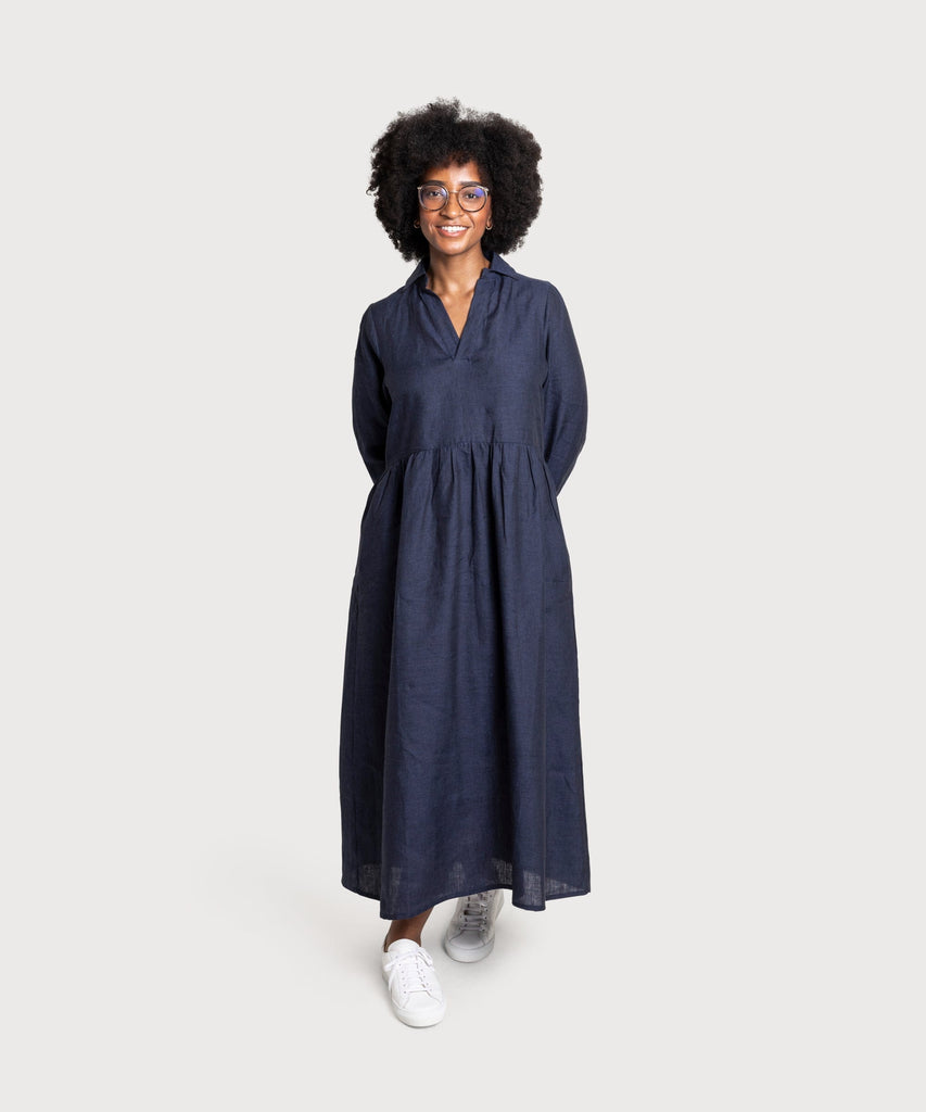 Relaxed Long Linen Dress