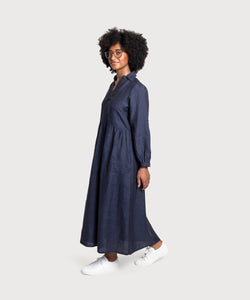 Relaxed Long Linen Dress