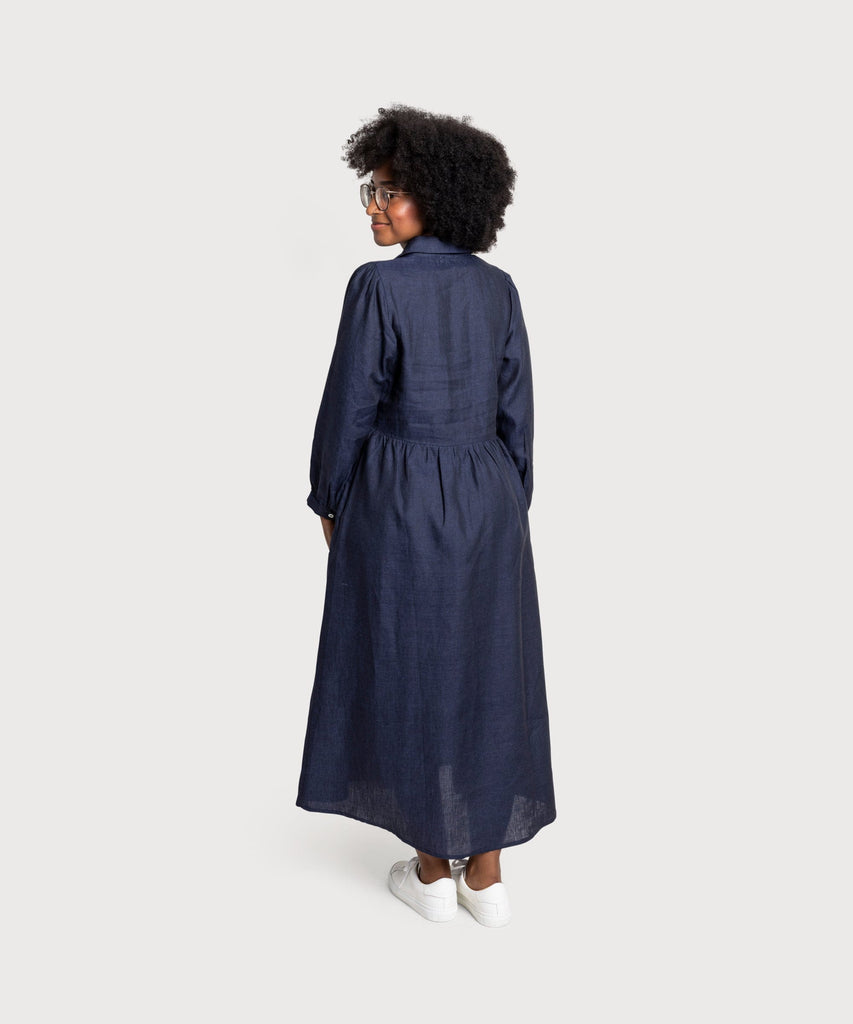 Relaxed Long Linen Dress