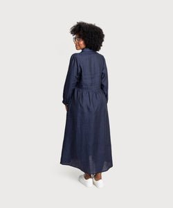 Relaxed Long Linen Dress