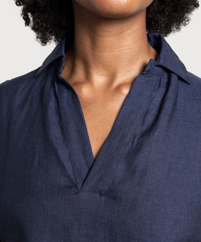Relaxed Long Linen Dress