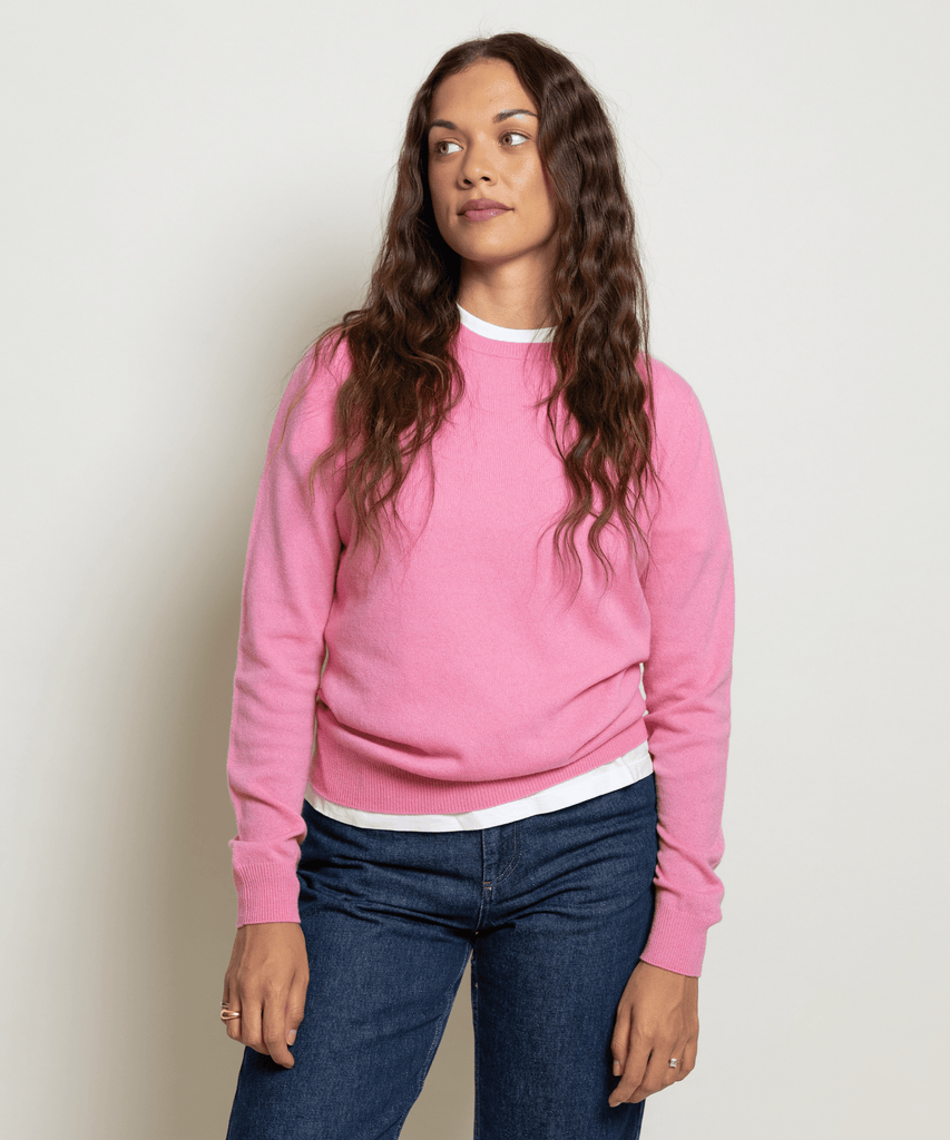 Classic Cashmere Roundneck Sweater Miaki Swiss Made Womenswear
