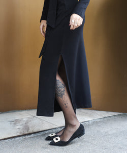 Long Sleeve Jersey Knot Dress Miaki Swiss Made Womenswear