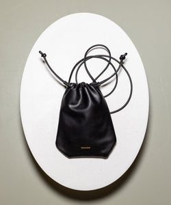 Black / One Size Soft Crossbody Leather Bag Miaki Swiss Made Womenswear