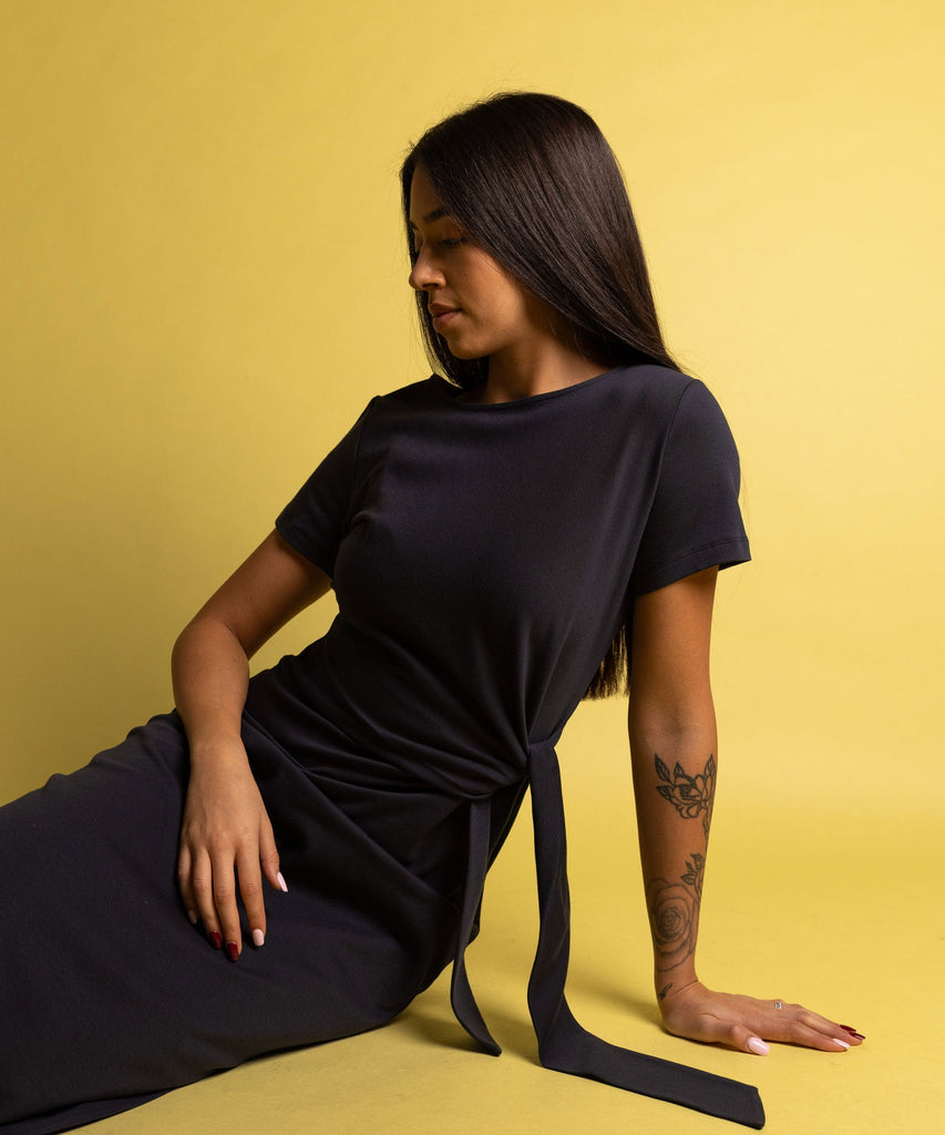 Jersey Knot Dress Miaki Swiss Made Womenswear