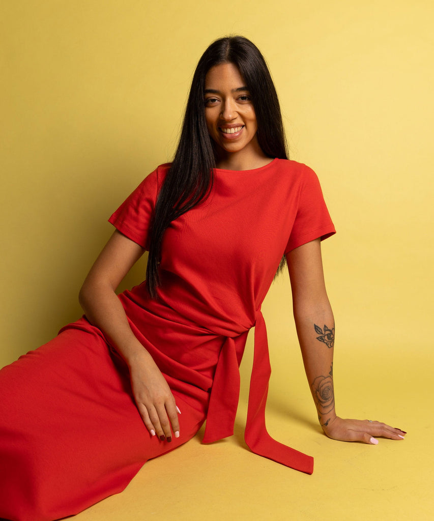 Jersey Knot Dress Miaki Swiss Made Womenswear