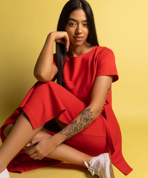 Jersey Knot Dress Miaki Swiss Made Womenswear