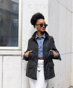 Waxed Field Jacket Miaki Swiss Made Womenswear