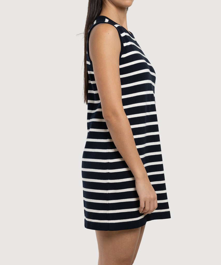 Short Knitted Cotton Dress Miaki Swiss Made Womenswear