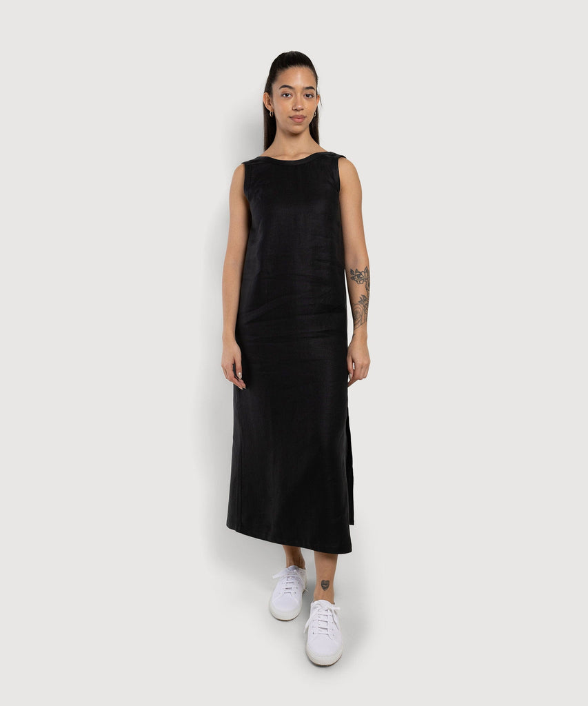 Linen Slip Dress Miaki Swiss Made Womenswear