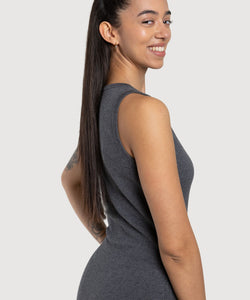 Long Knitted Sleeveless Dress Miaki Swiss Made Womenswear