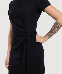 Short Jersey Knot Dress Miaki Swiss Made Womenswear