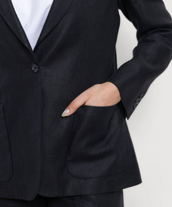 Relaxed Linen Blazer Miaki Swiss Made Womenswear