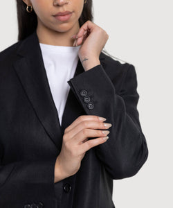 Relaxed Linen Blazer Miaki Swiss Made Womenswear