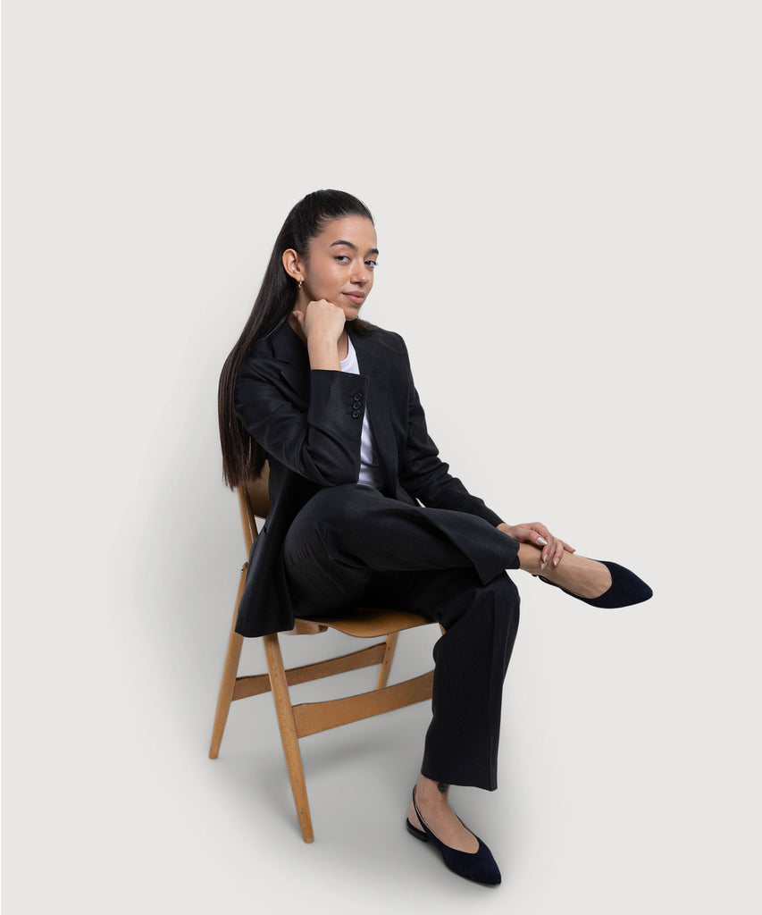 Relaxed Linen Blazer Miaki Swiss Made Womenswear