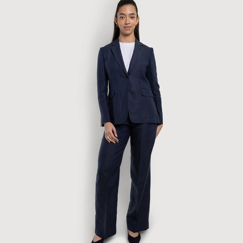 Classic Linen Blazer Miaki Swiss Made Womenswear