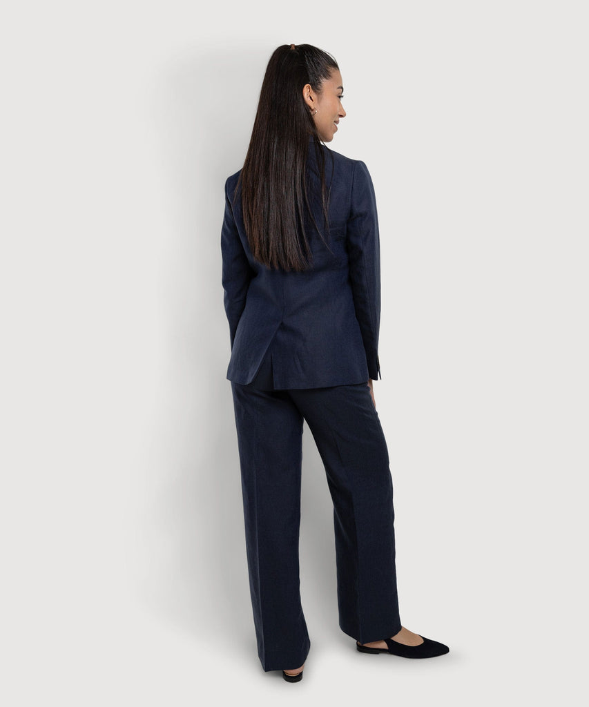 Classic Linen Blazer Miaki Swiss Made Womenswear