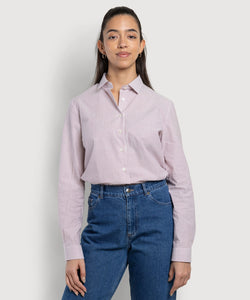 Relaxed Light Cotton Stripe Shirt Miaki Swiss Made Womenswear