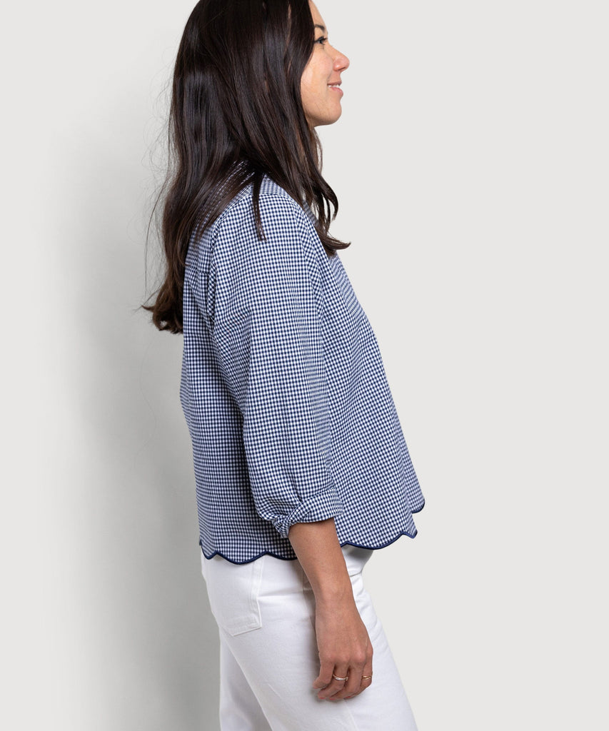 Palma Check Top Miaki Swiss Made Womenswear