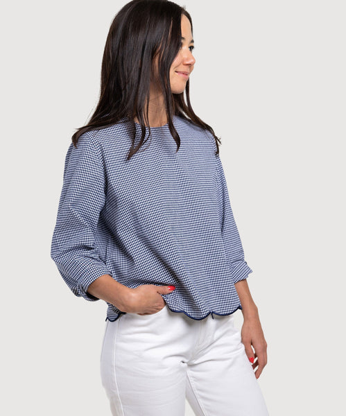 Palma Check Top Miaki Swiss Made Womenswear