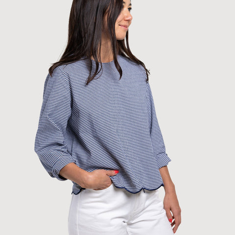 Palma Check Top Miaki Swiss Made Womenswear