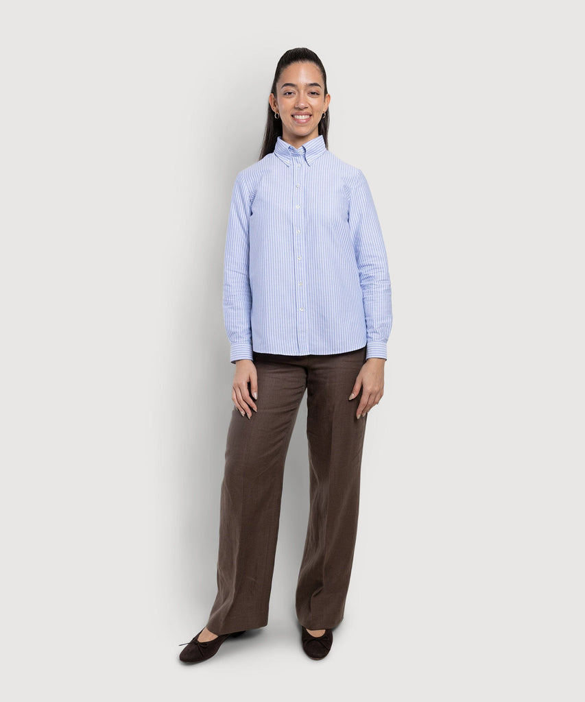Relaxed Oxford Stripe Shirt Miaki Swiss Made Womenswear