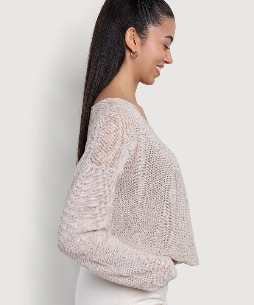 Light Sparkle Sweater Miaki Swiss Made Womenswear