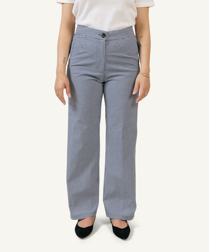 Portofino Check Trousers Miaki Swiss Made Womenswear