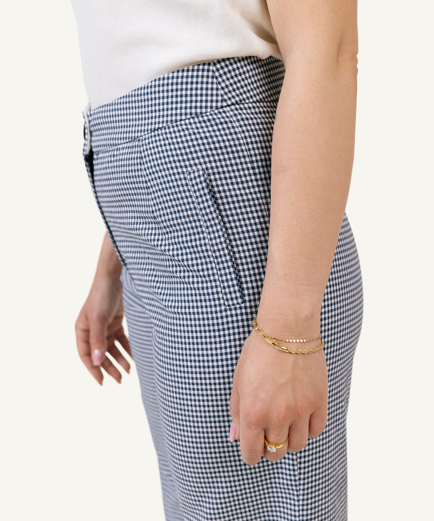Portofino Check Trousers Miaki Swiss Made Womenswear