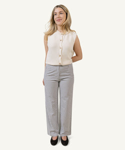 Portofino Check Trousers Miaki Swiss Made Womenswear