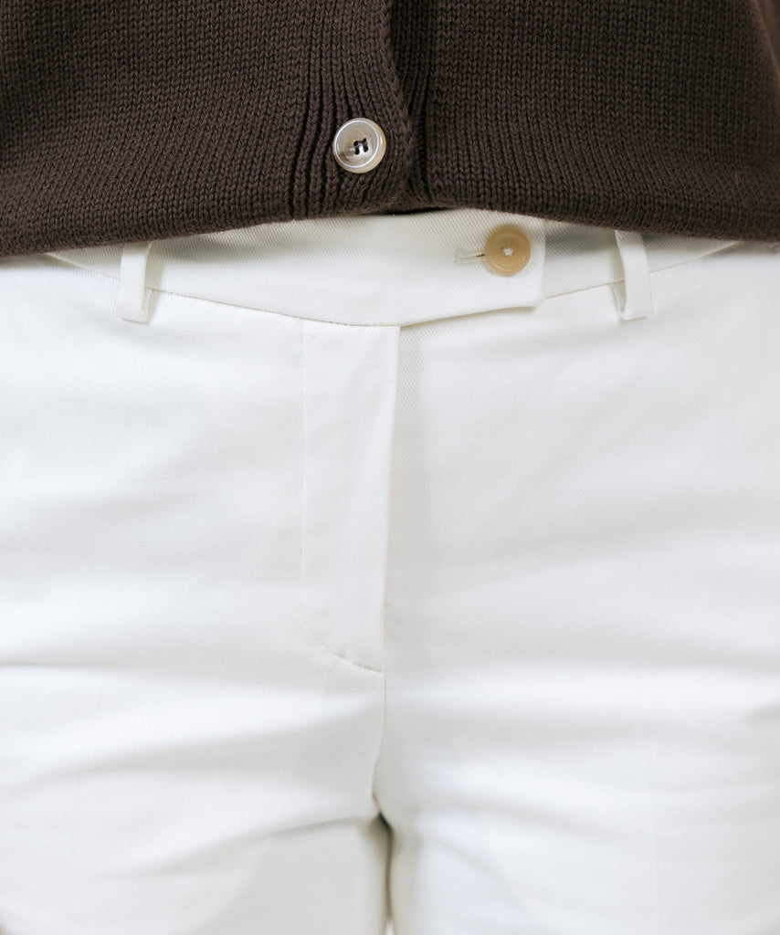 Cotton Twill Signature Trousers Miaki Swiss Made Womenswear