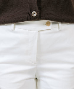 Cotton Twill Signature Trousers Miaki Swiss Made Womenswear