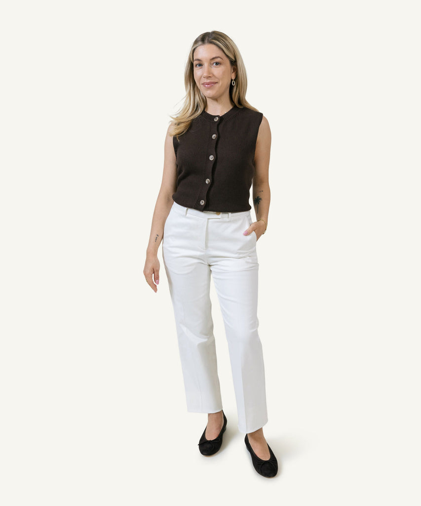 Cotton Twill Signature Trousers Miaki Swiss Made Womenswear