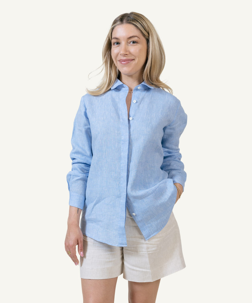 Relaxed Linen Shirt Miaki Swiss Made Womenswear
