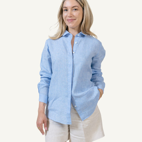 Relaxed Linen Shirt Miaki Swiss Made Womenswear