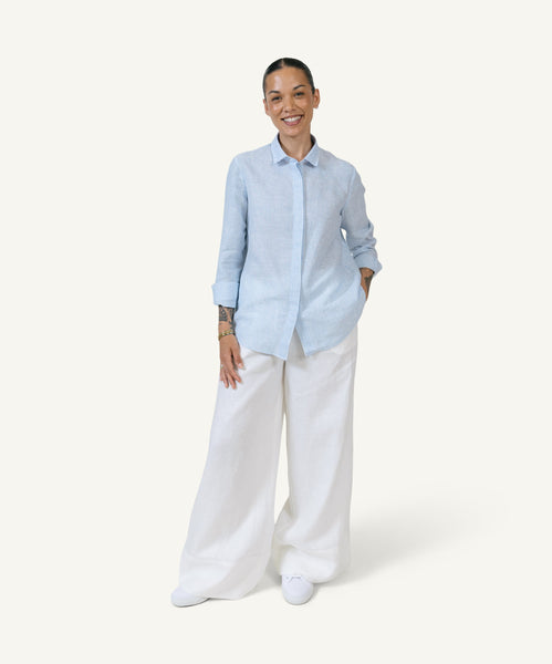 Palazzo Linen Trousers