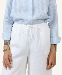 Palazzo Linen Trousers Miaki Swiss Made Womenswear