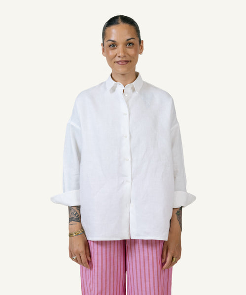 Oversized Linen Shirt Miaki Swiss Made Womenswear