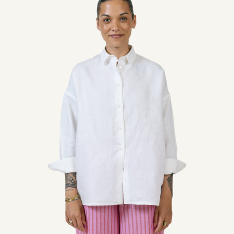 Oversized Linen Shirt Miaki Swiss Made Womenswear
